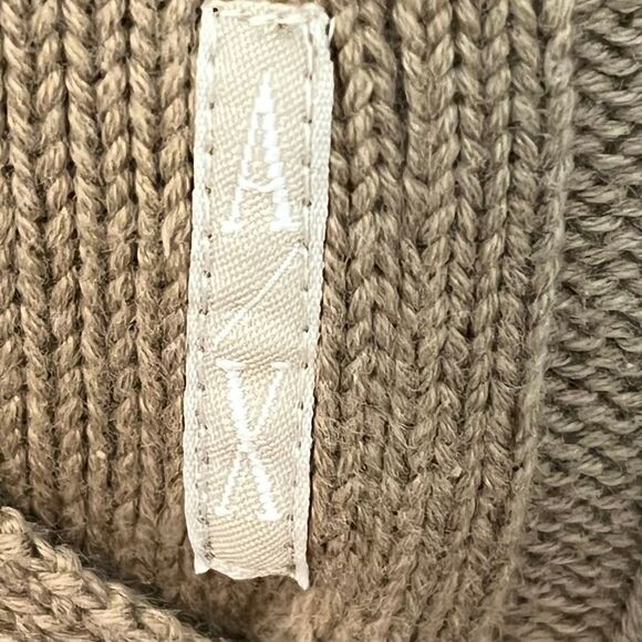 A/X Armani Exchange Tan Full Zip Mock Neck Long Sleeve Sweater Sz S - Picture 8 of 8